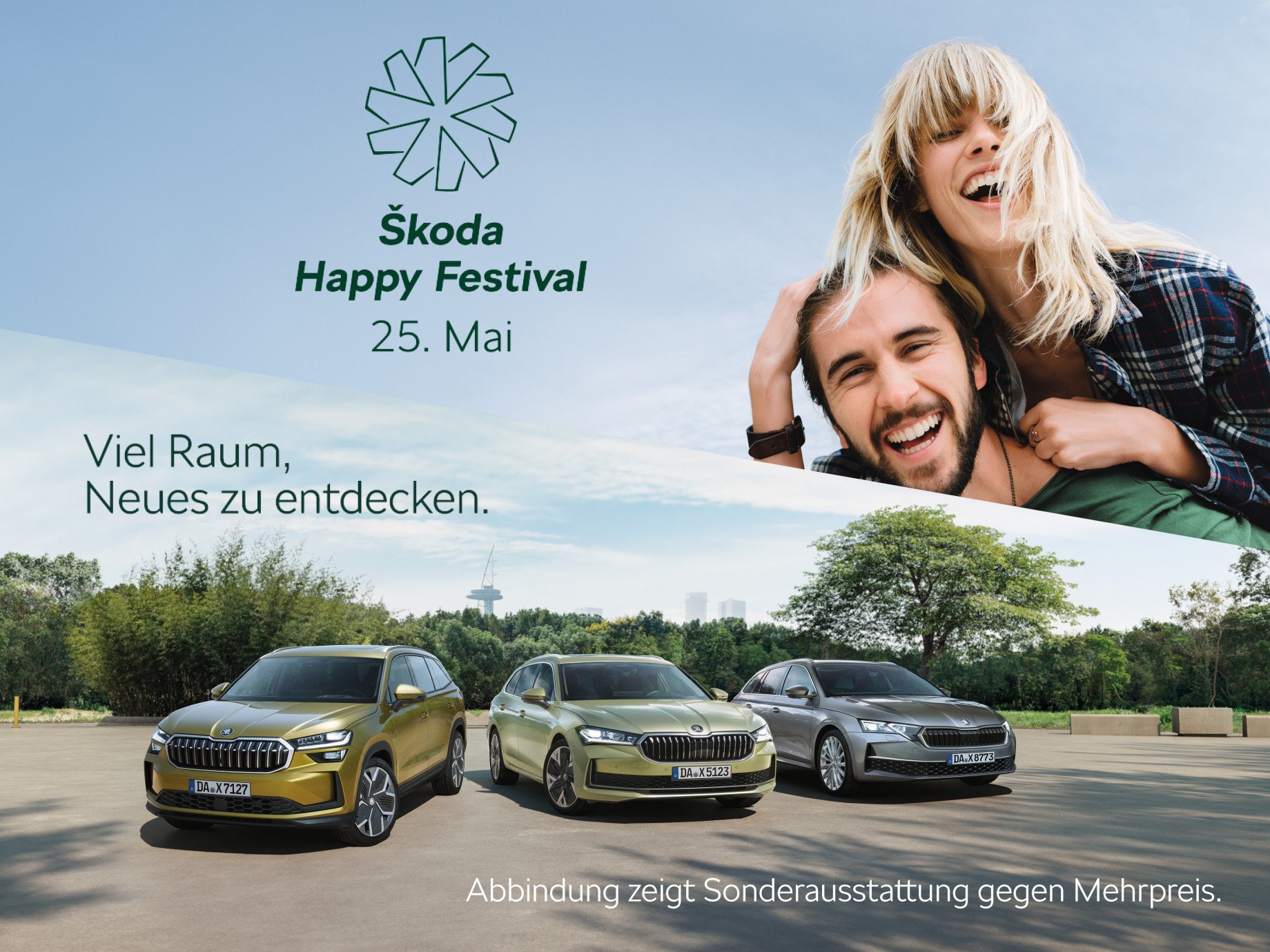 Škoda Happy Festival: Viel Raum, Neues zu entdecken – Wir präsentieren Ihnen die neuen Highlights, die Sie sicher happy machen!