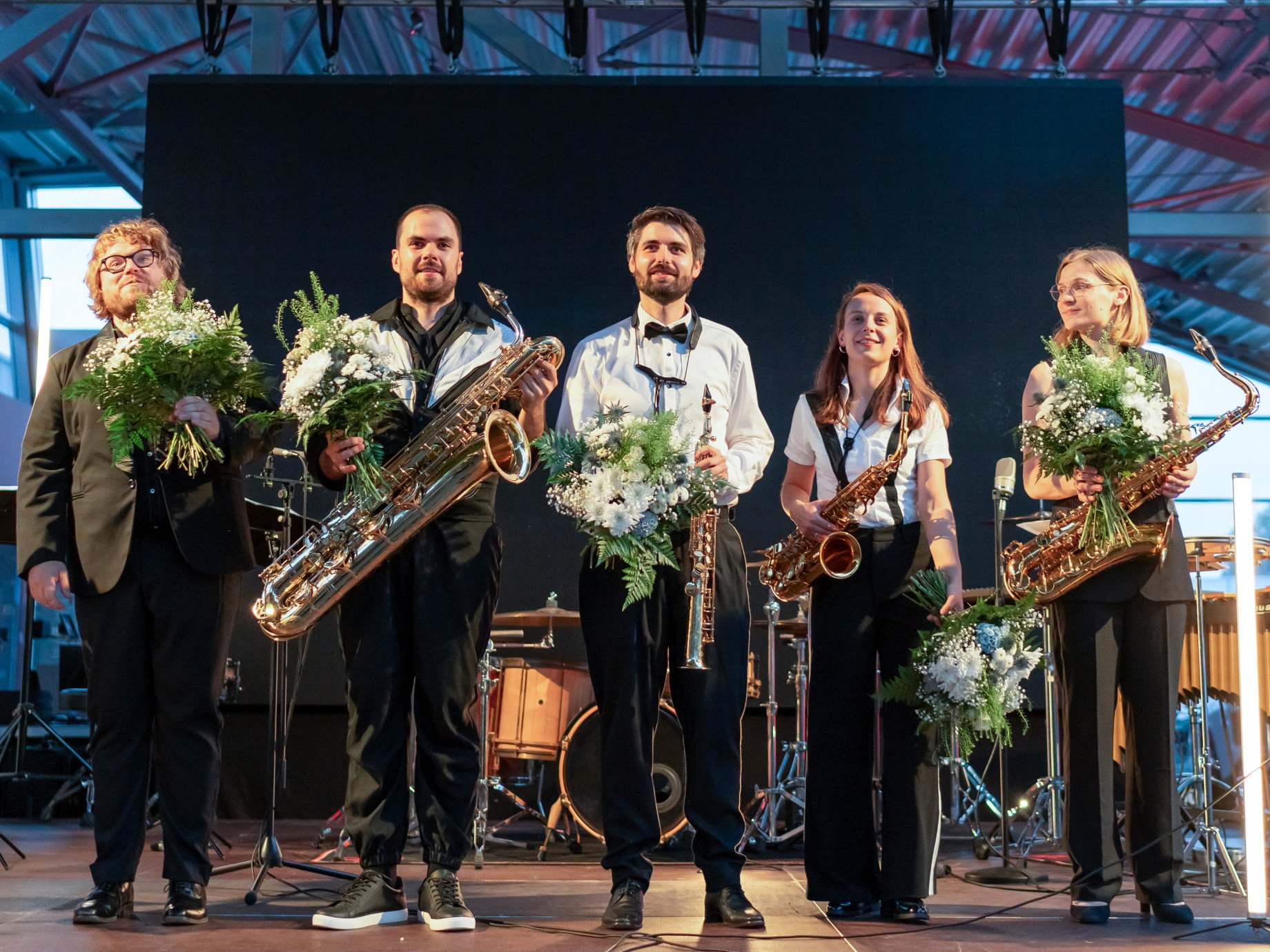 Westfälisches Musikfestival 2024: Das Arcis Saxophon Quartett & Christian Benning zu Gast bei Audi POTTHOFF.