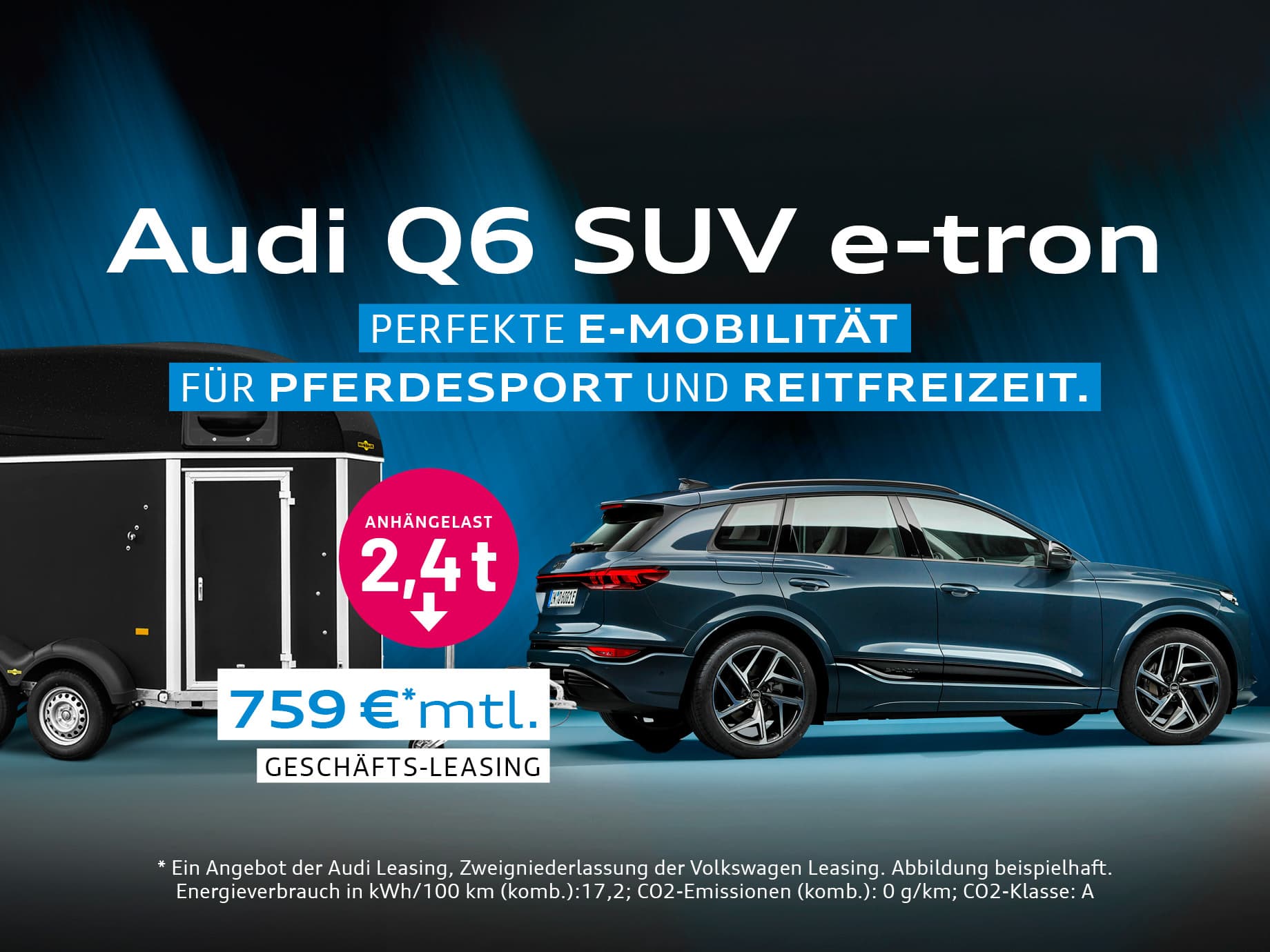 Der Audi Q6 e-tron überzeugt auf ganzer Linie – jetzt auch als vollelektrisches Zugpferd. Überzeugen Sie sich bei POTTHOFF in Hamm.