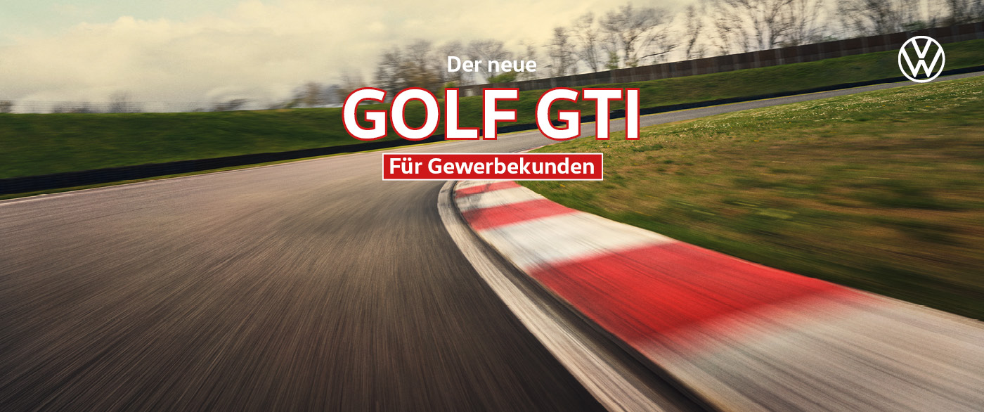 Der neue Golf GTI –  jetzt im Leasing für Gewerbekunden: 265 PS jetzt ab 179,- € mtl.¹