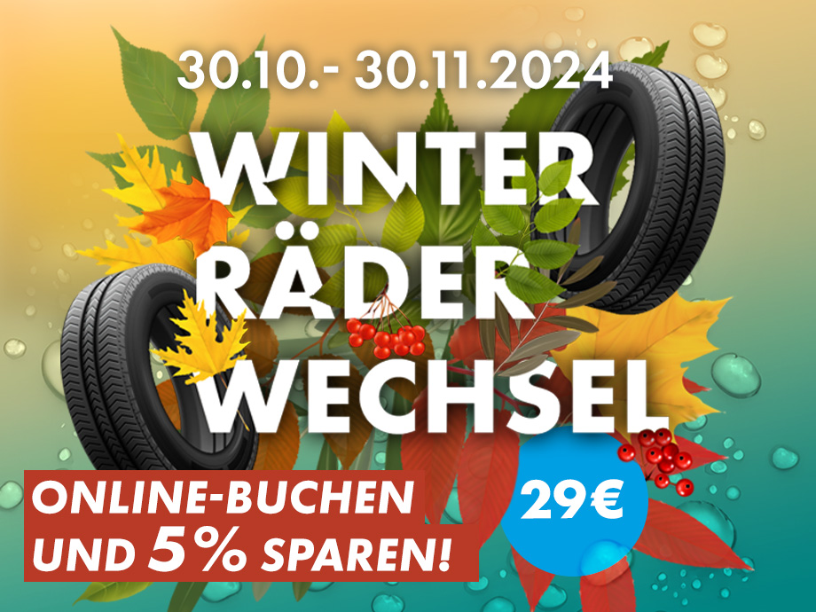 Zeit für Winterreifen mit POTTHOFF! Jetzt für nur 29,-€ zu Pottis Räderwechsel-Tagen!